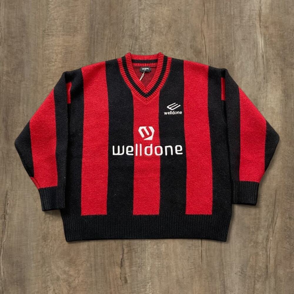 We11done Red Sweatshirt